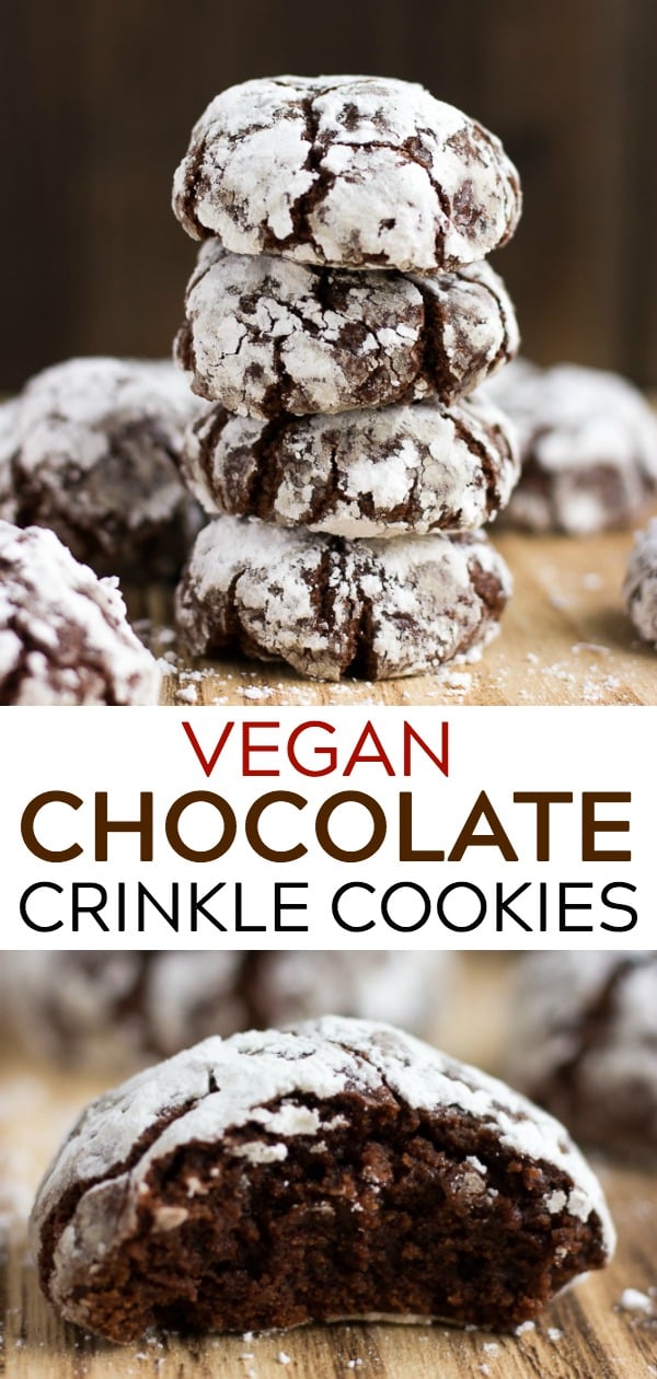 Vegan Chocolate Crinkle Cookies Nora Cooks