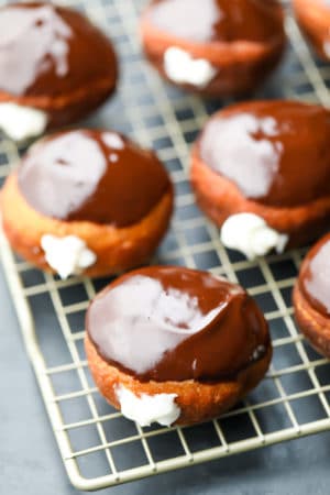 Vegan Boston Cream Donuts Nora Cooks