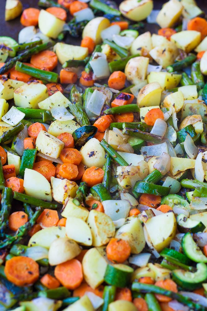 Easy Spring Roasted Vegetables - Nora Cooks