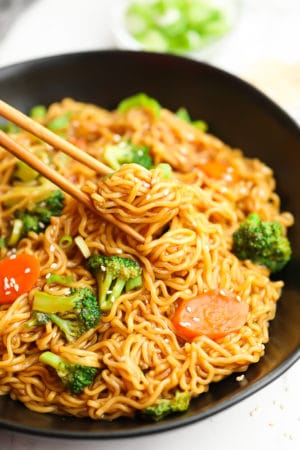 Teriyaki Noodles - Nora Cooks