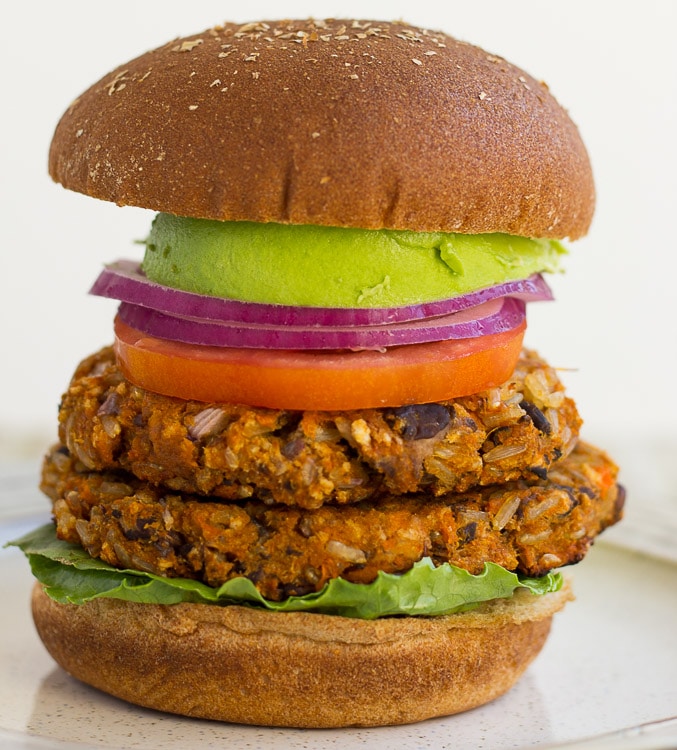 Easy Sweet Potato Black Bean Burgers - Nora Cooks