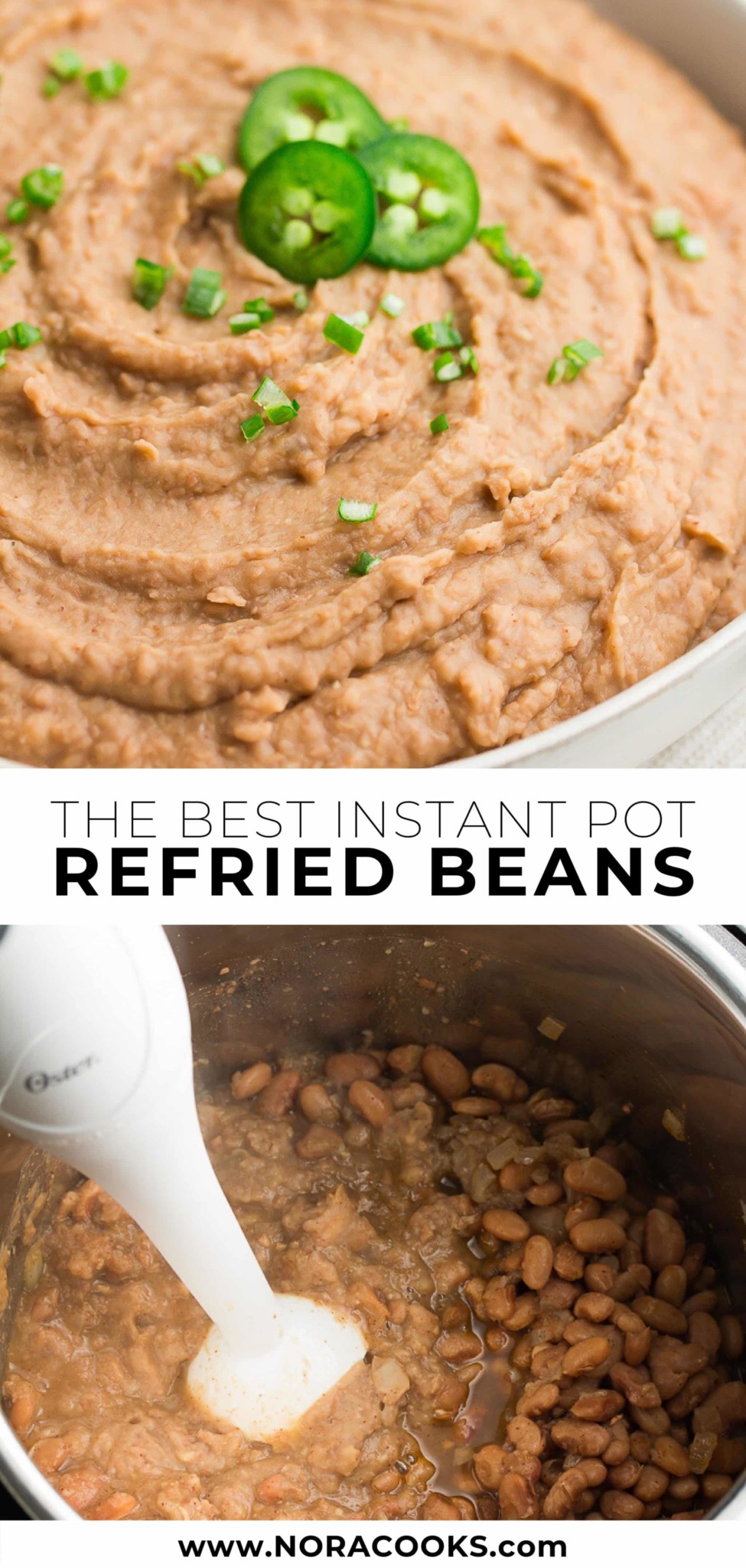 Instant Pot Refried Beans - Nora Cooks