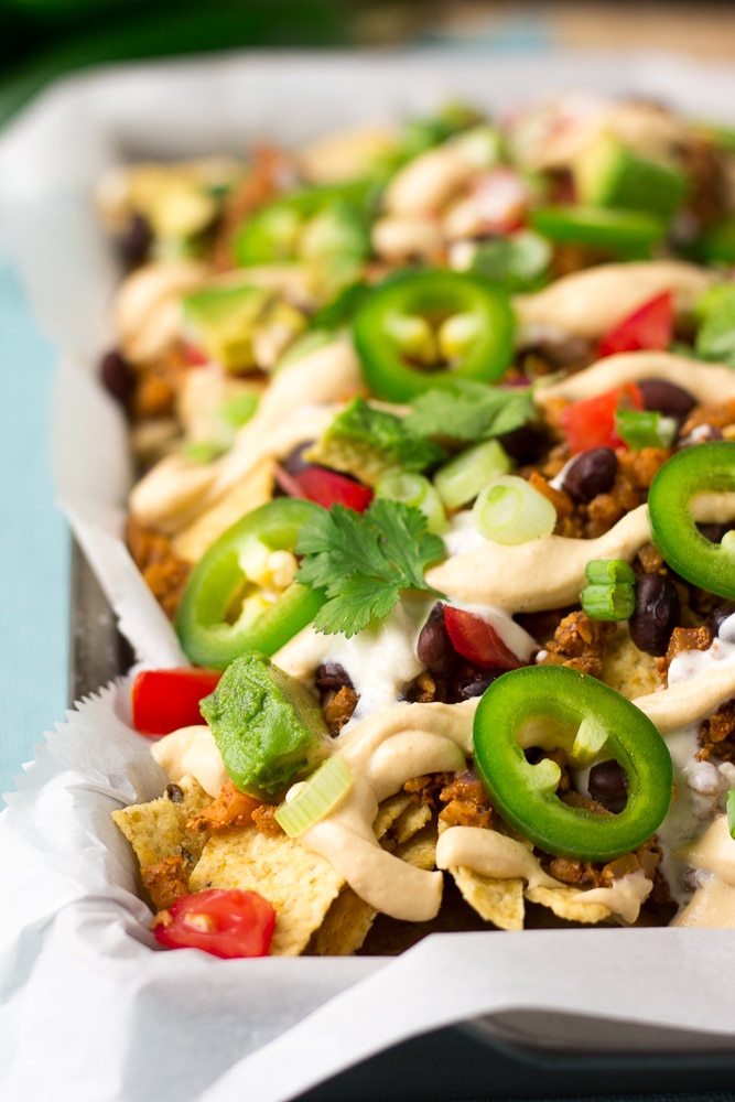 Ultimate Fully Loaded Vegan Nachos - Nora Cooks