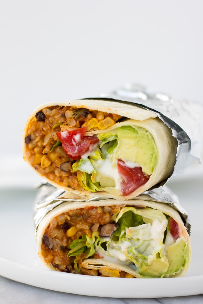 Vegan Burritos (Instant Pot and Stovetop options) - Nora Cooks