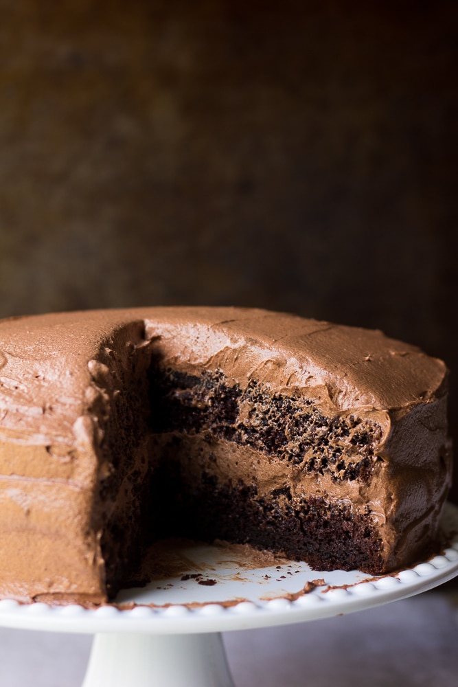The Best Vegan Chocolate Cake - Nora Cooks