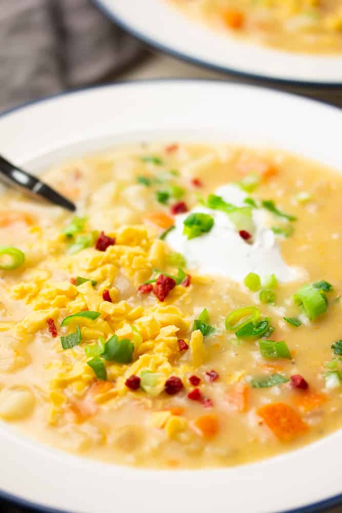 Easy Vegan Potato Soup - Nora Cooks