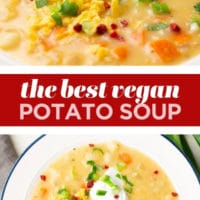 Easy Vegan Potato Soup - Nora Cooks