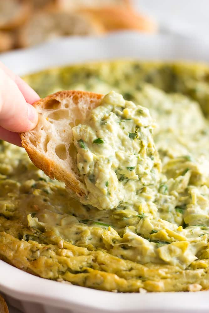 The Best & Easiest Vegan Spinach Artichoke Dip - Nora Cooks