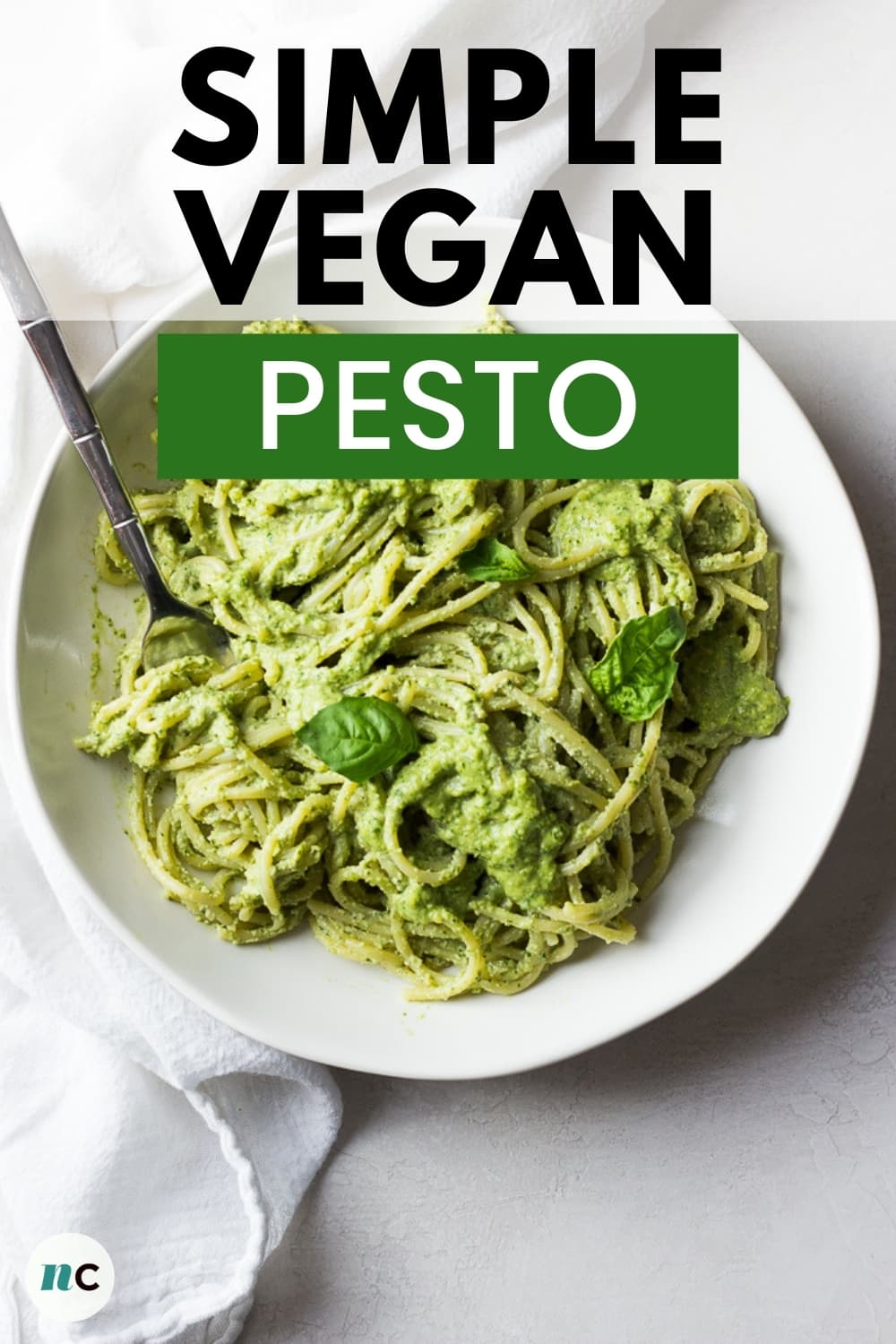 Simple Vegan Pesto - Nora Cooks