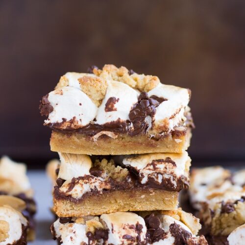 Vegan Smores Cookie Bars - Nora Cooks