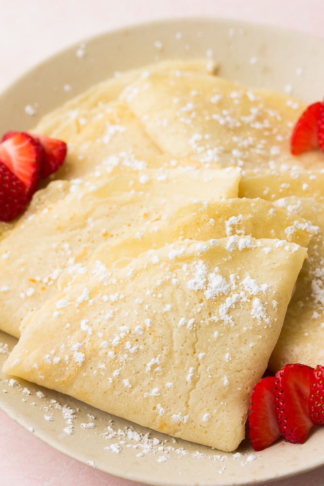 Strawberries and Chocolate Sugar Cookie Crepes Recipe 