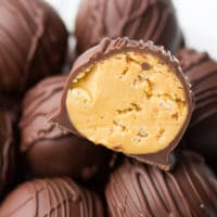 Vegan Chocolate Peanut Butter Balls - Nora Cooks