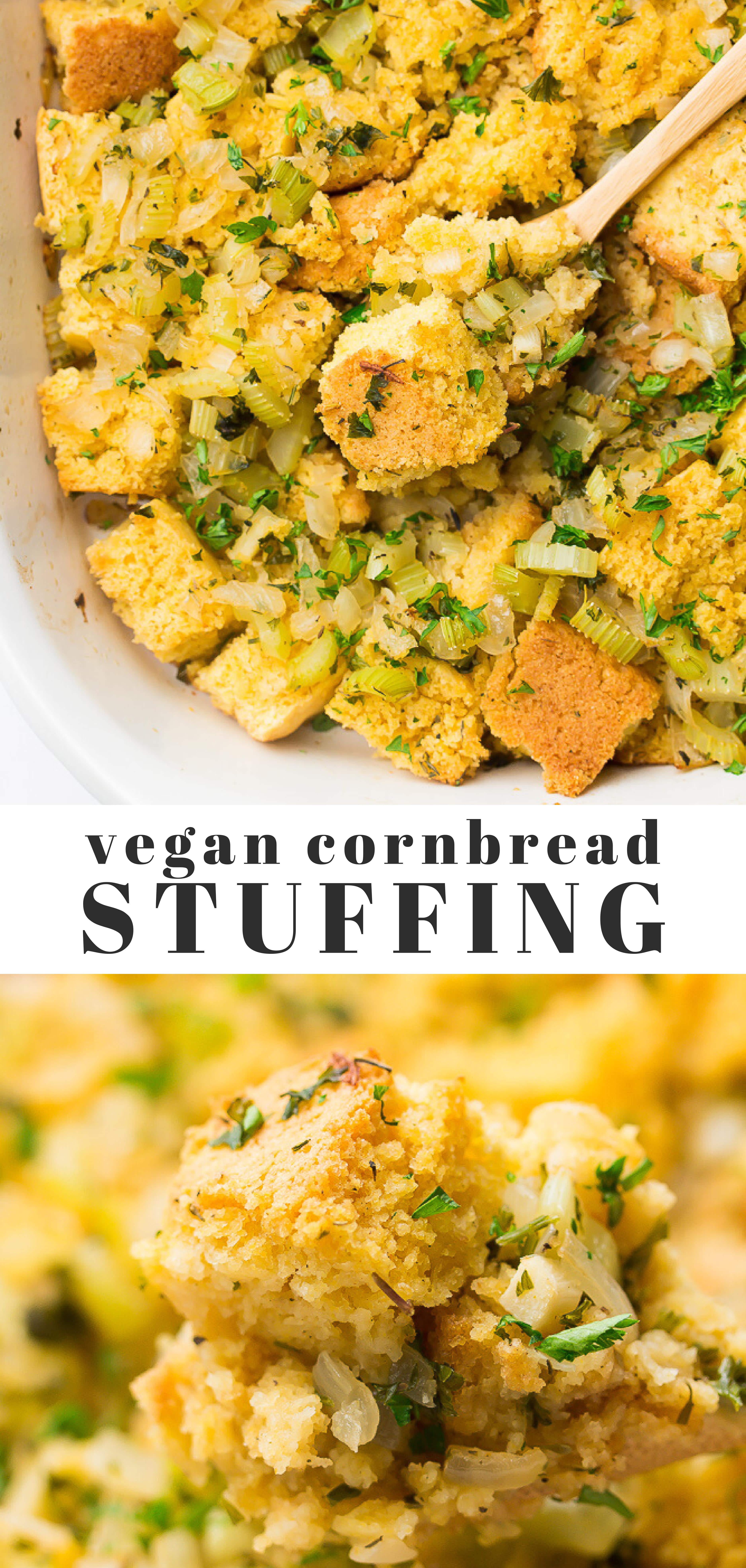 Vegan Cornbread Stuffing - Nora Cooks