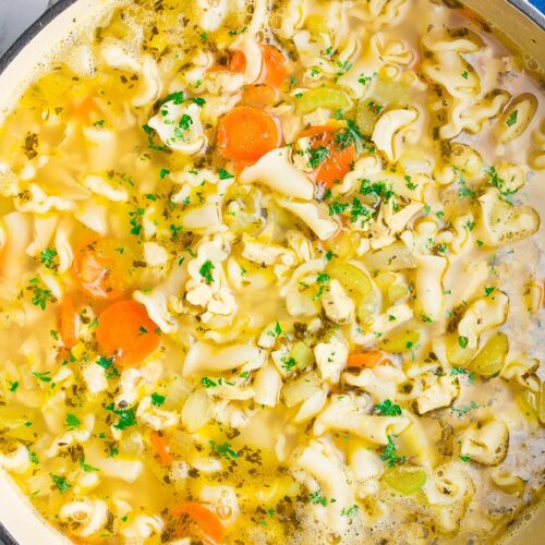 Vegan Chicken Noodle Soup - The Vegan Atlas