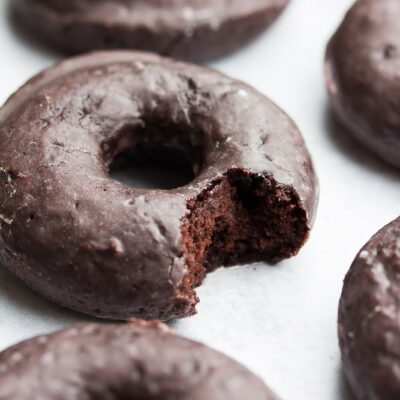 Vegan Chocolate Glazed Donuts - Nora Cooks