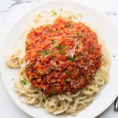 Lentil Bolognese - Nora Cooks