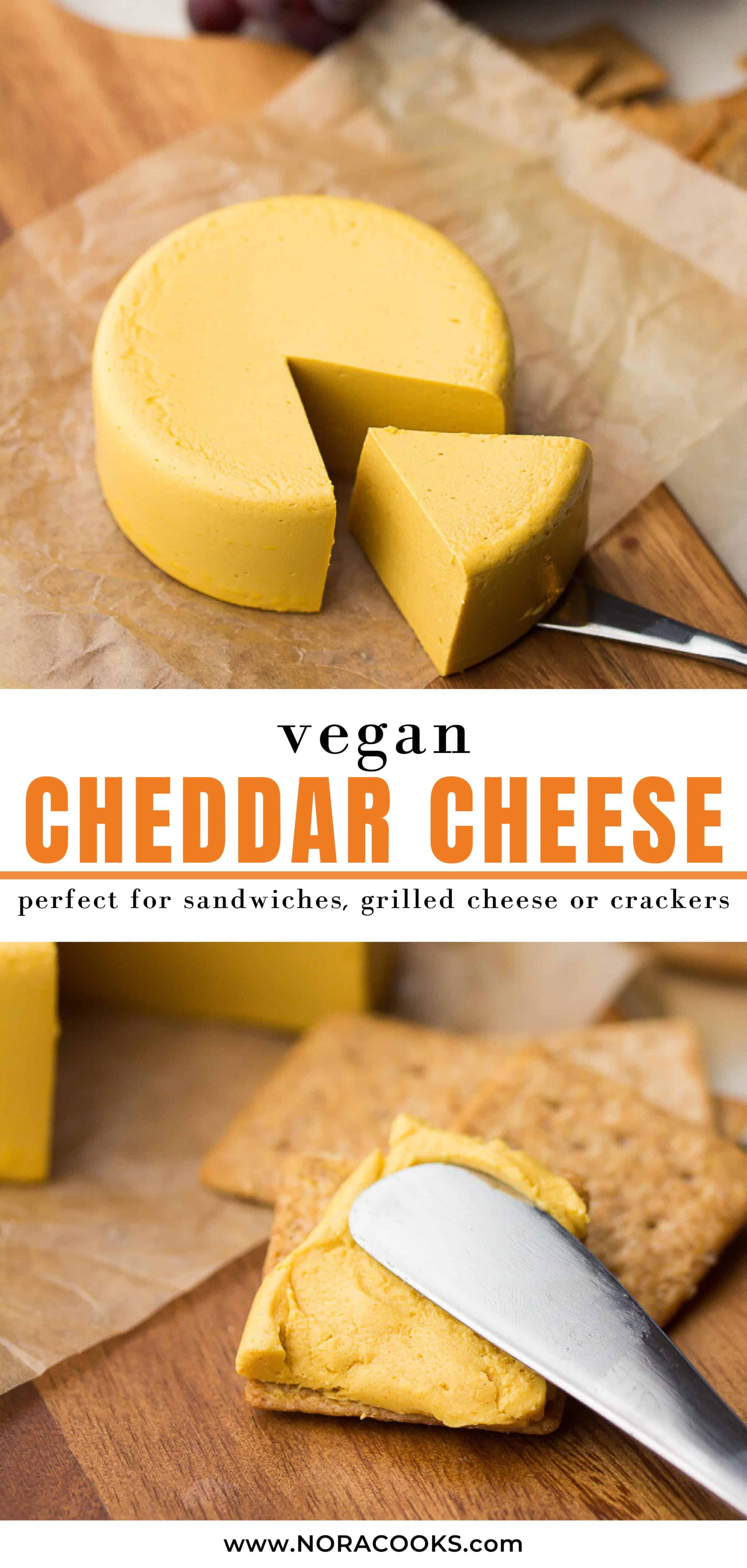 Vegan Cheddar Cheese - Nora Cooks