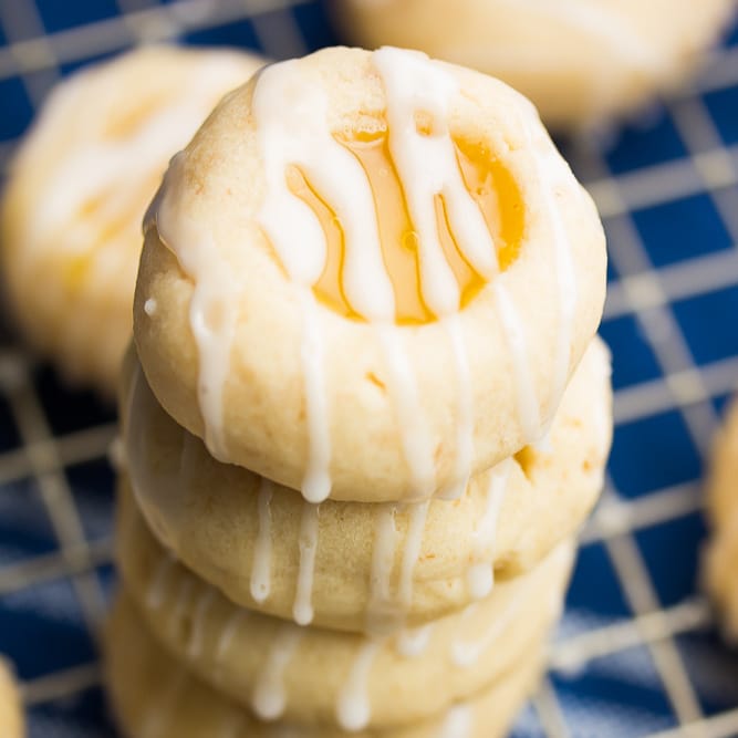 Meyer Lemon Shortbread Cookies - Tiny Urban Kitchen