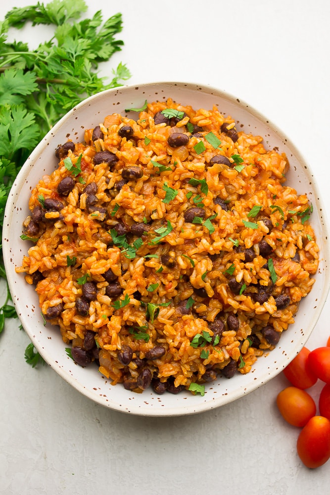 Spanish Rice and Beans (Mexican Rice) - Nora Cooks
