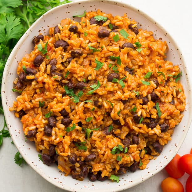 Spanish Rice and Beans (Mexican Rice) - Nora Cooks