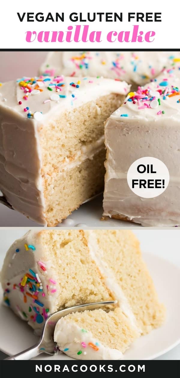 Easy Vanilla Vegan Gluten Free Cake Nora Cooks