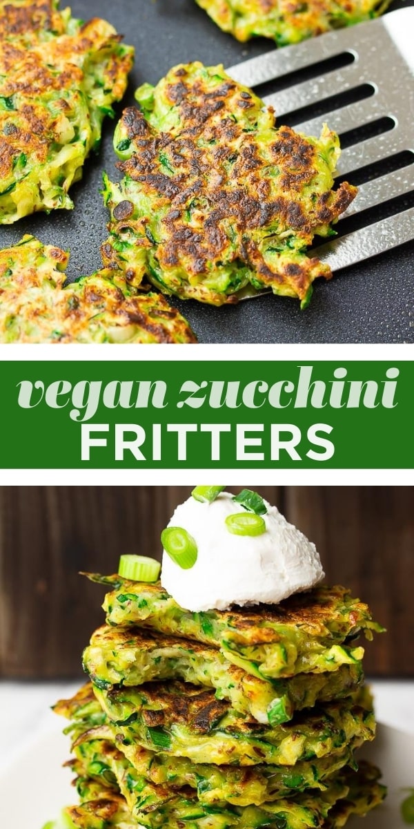 Vegan Zucchini Fritters - Nora Cooks