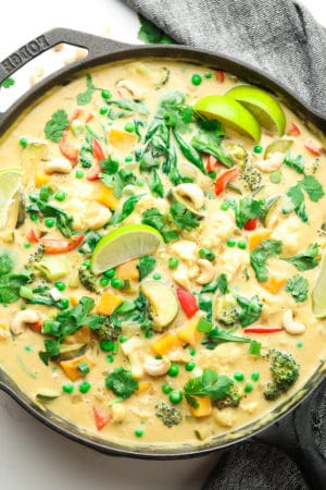 Vegan Thai Green Curry - Nora Cooks