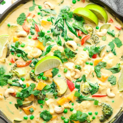 Green curry cheap with coconut milk