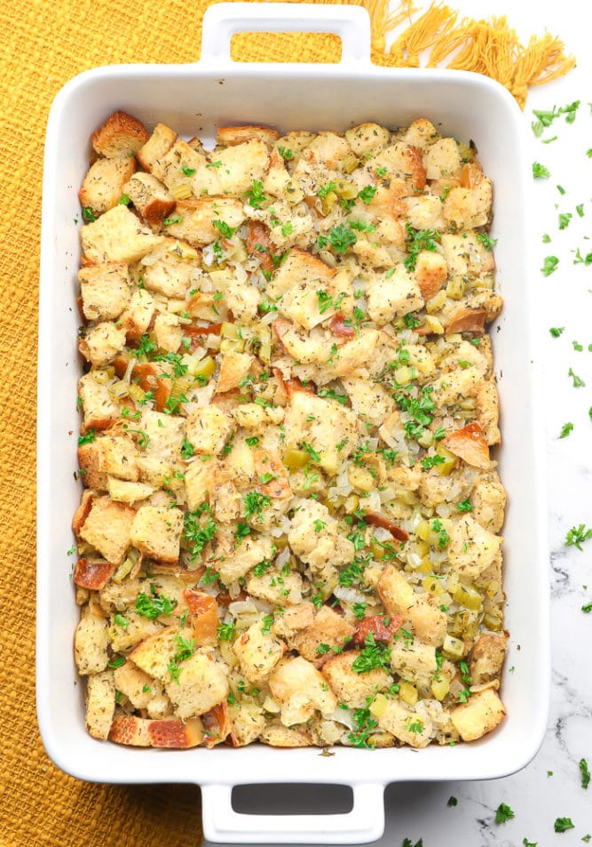 Vegan Stuffing - Nora Cooks