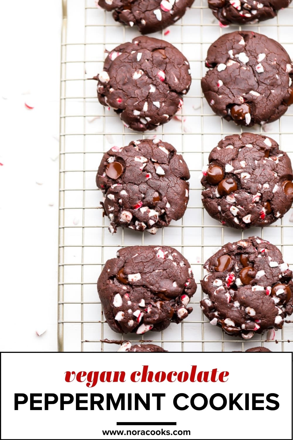 Vegan Chocolate Peppermint Cookies Nora Cooks