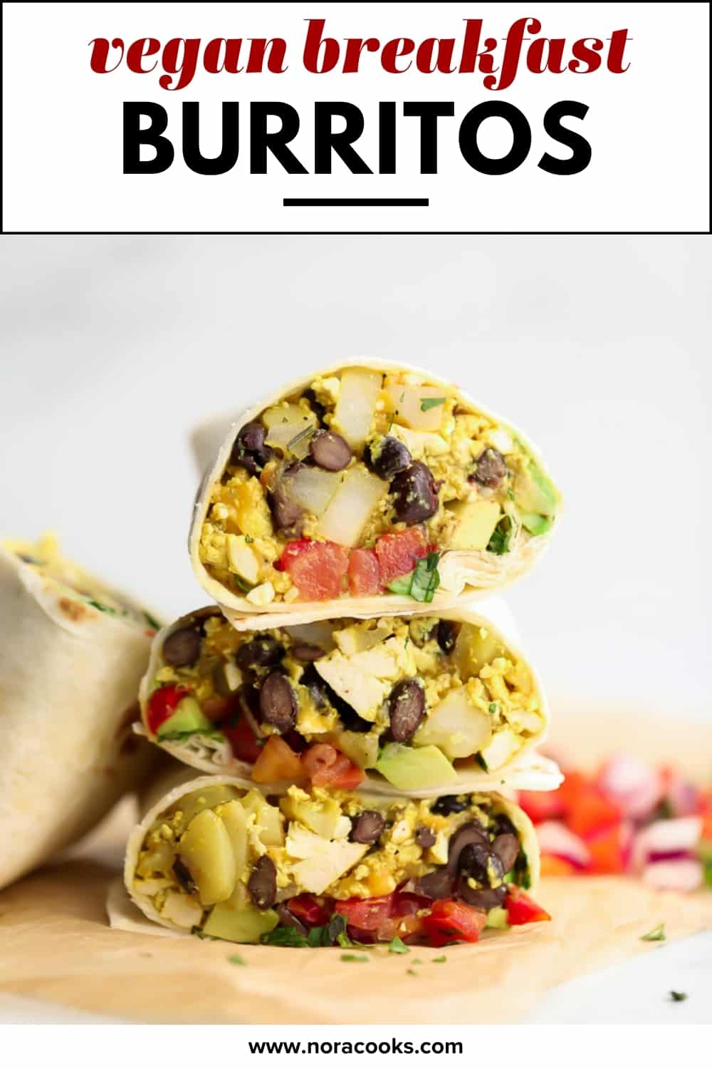 Vegan Breakfast Burritos - Nora Cooks