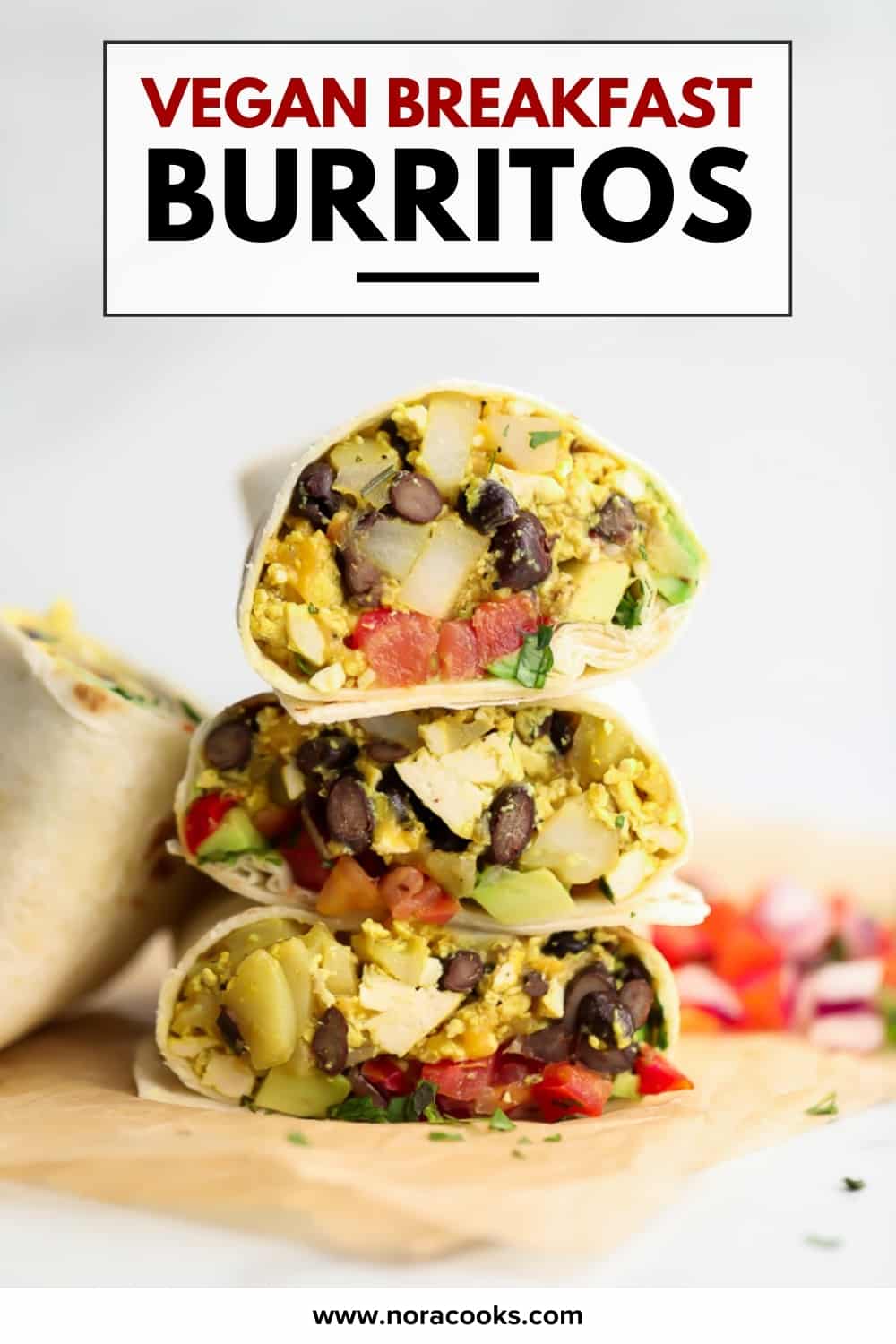 Vegan Breakfast Burritos - Nora Cooks