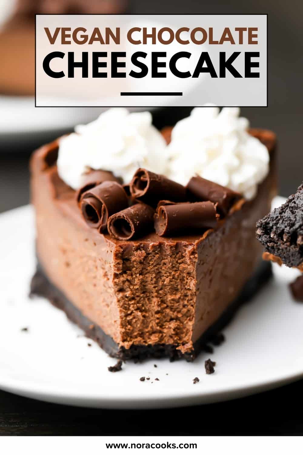 Vegan Chocolate Cheesecake - Nora Cooks