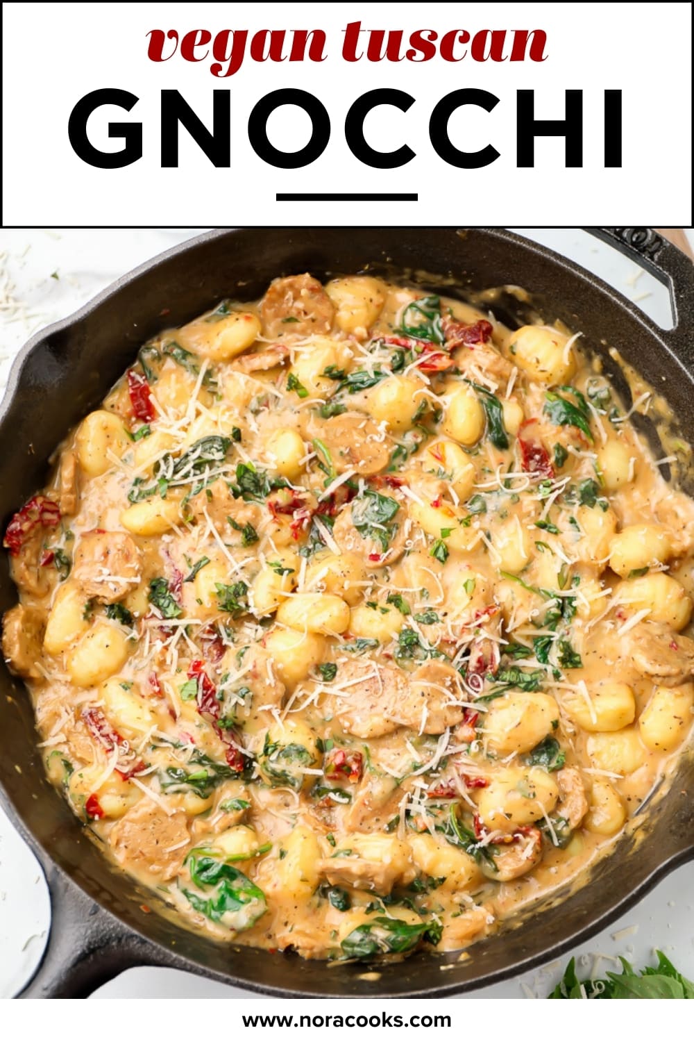 Tuscan Vegan Gnocchi - Nora Cooks