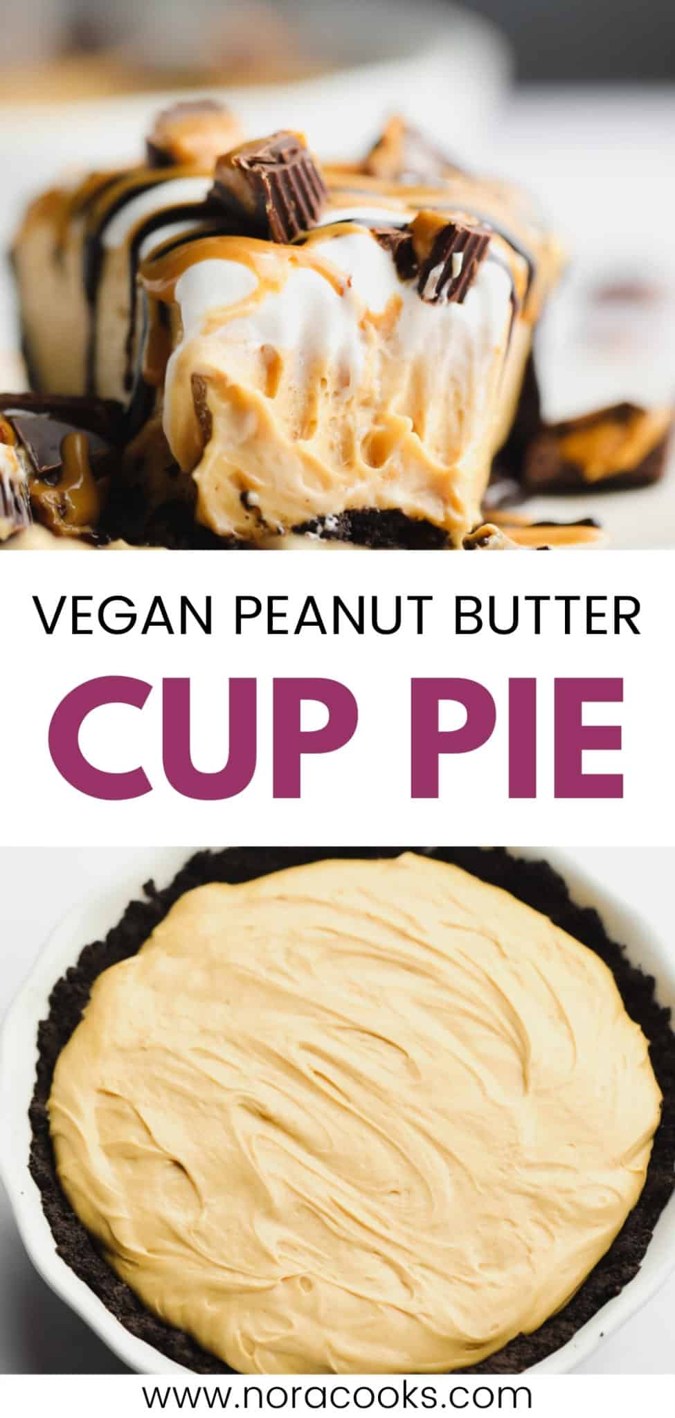 Vegan Peanut Butter Pie - Nora Cooks