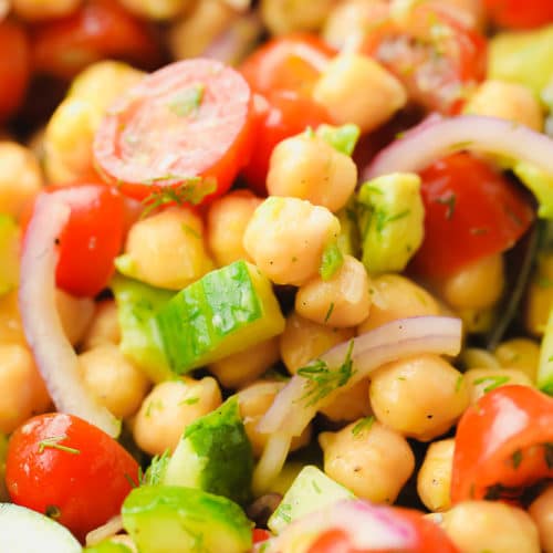 Chickpea Salad Recipe - Nora Cooks