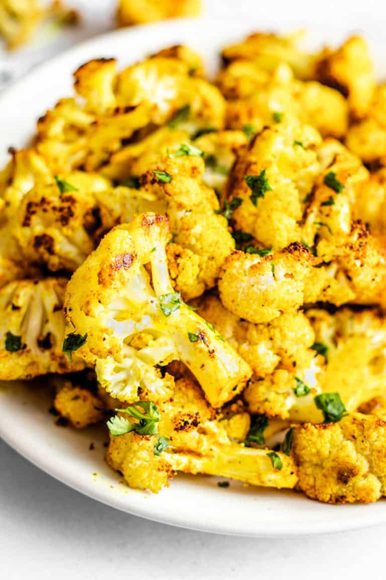 Roasted Curried Cauliflower - Nora Cooks