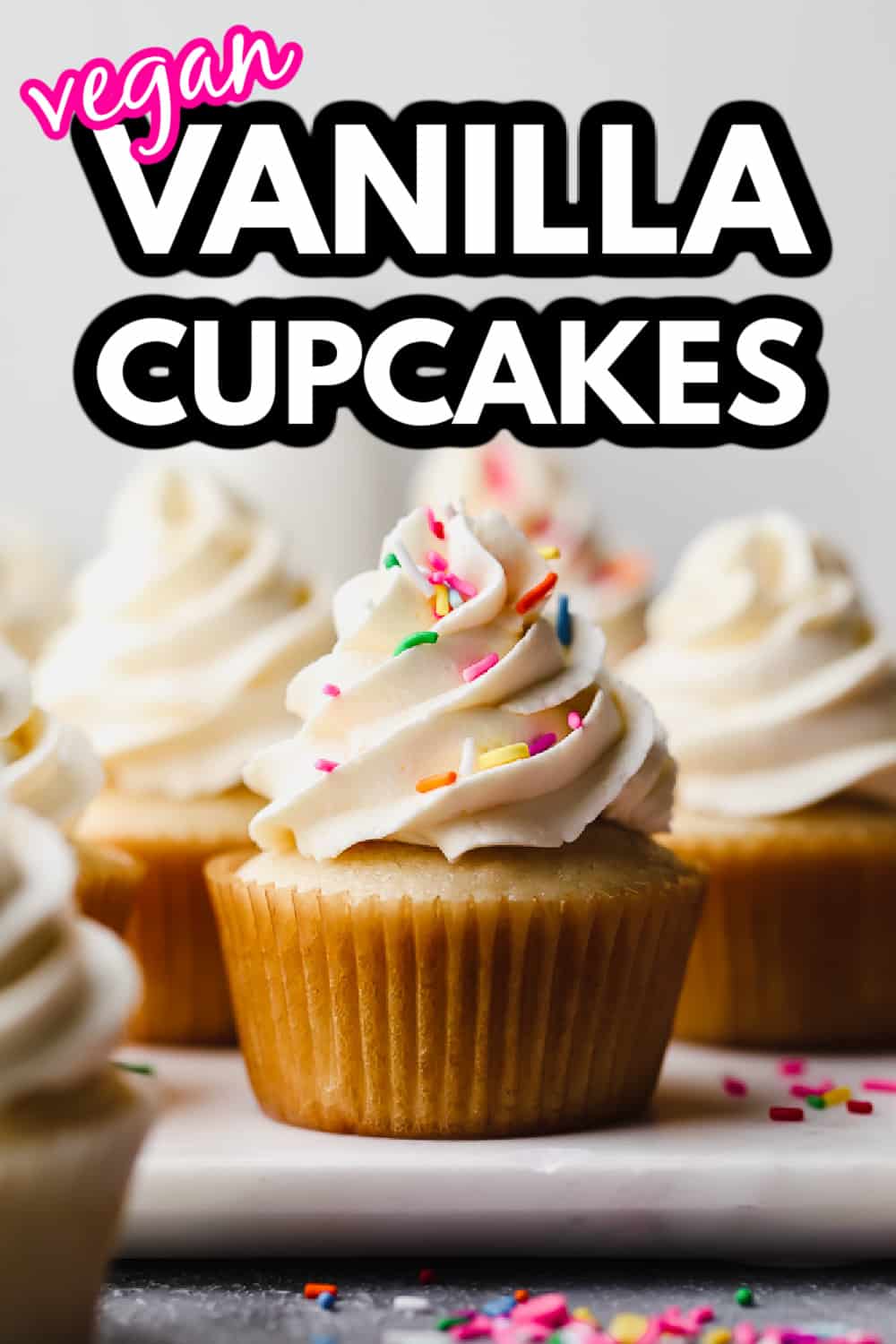 Vegan Vanilla Cupcakes - Nora Cooks