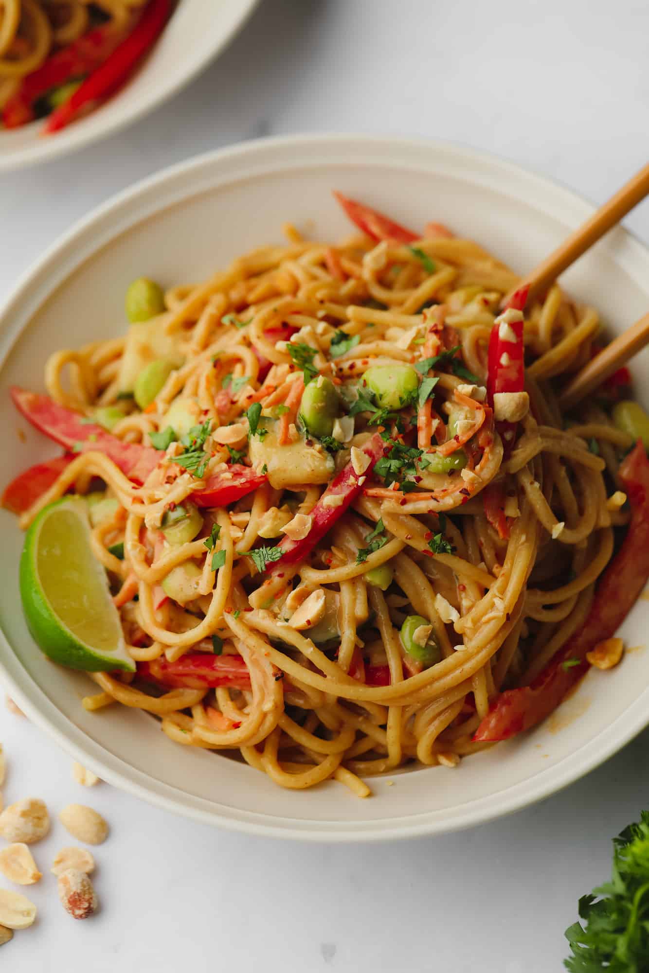 Thai Peanut Noodles - Nora Cooks