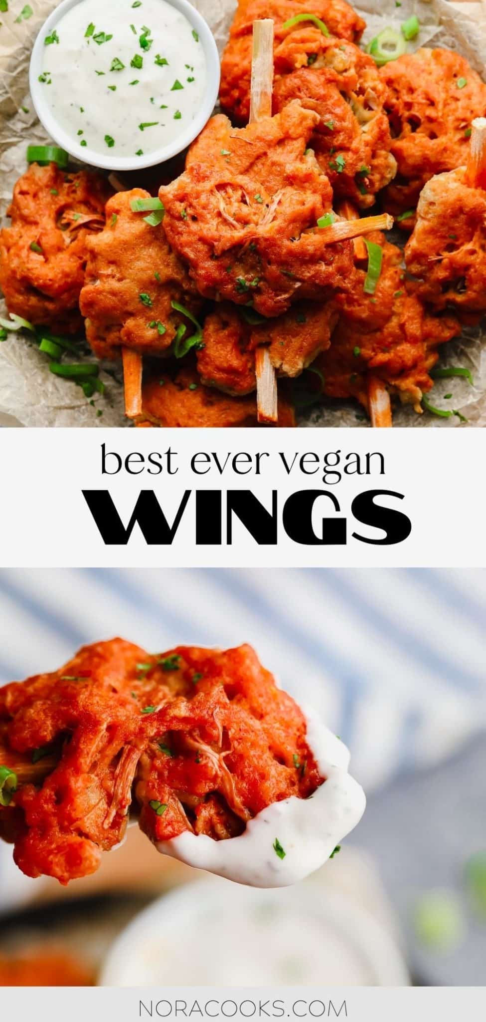 Vegan Wings Nora Cooks