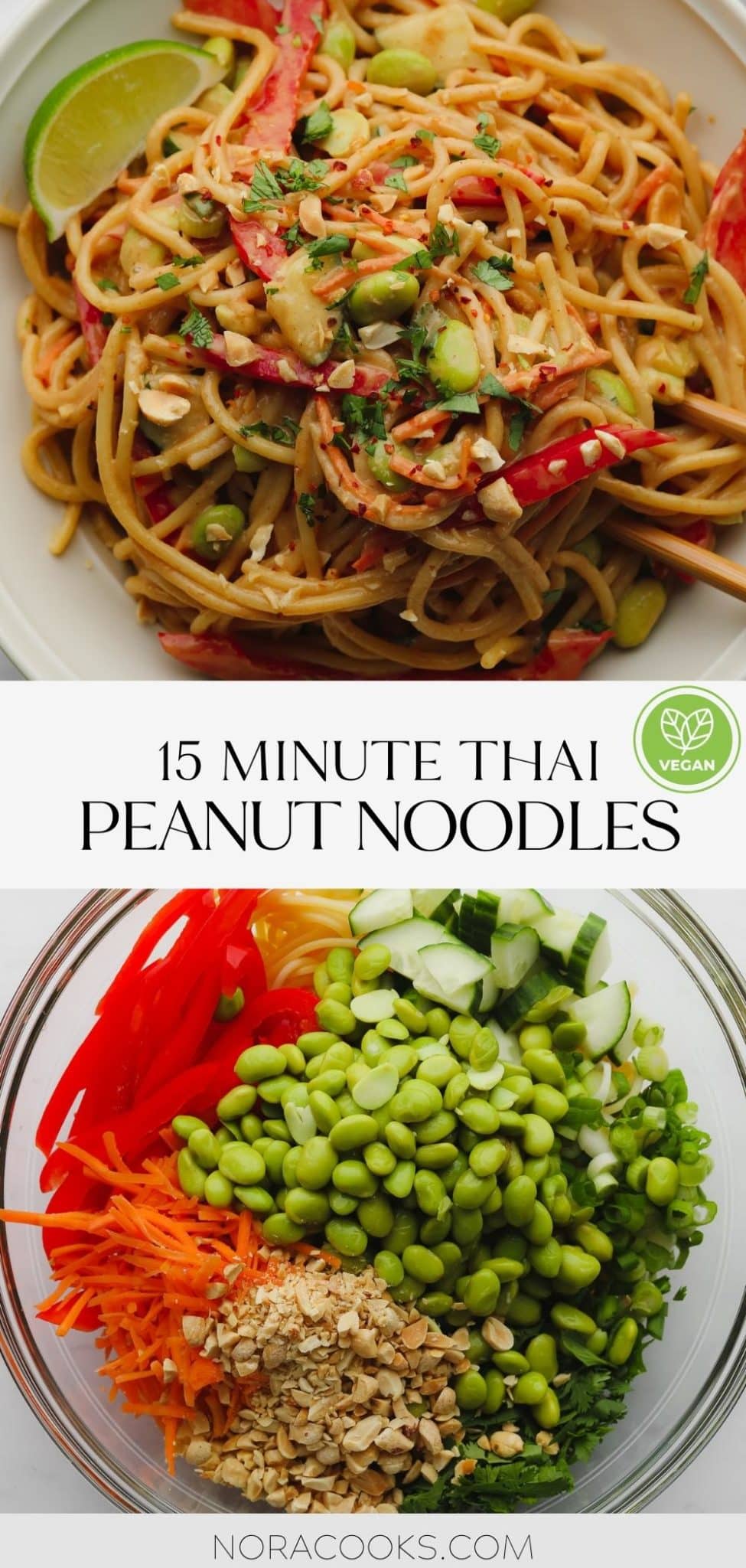 Thai Peanut Noodles - Nora Cooks