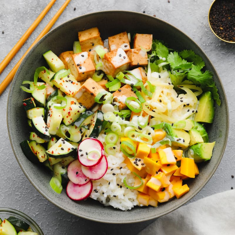 Vegan Poke Bowl - Nora Cooks