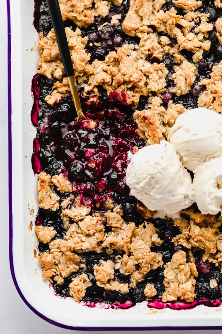 Easy Blueberry Crisp - Nora Cooks