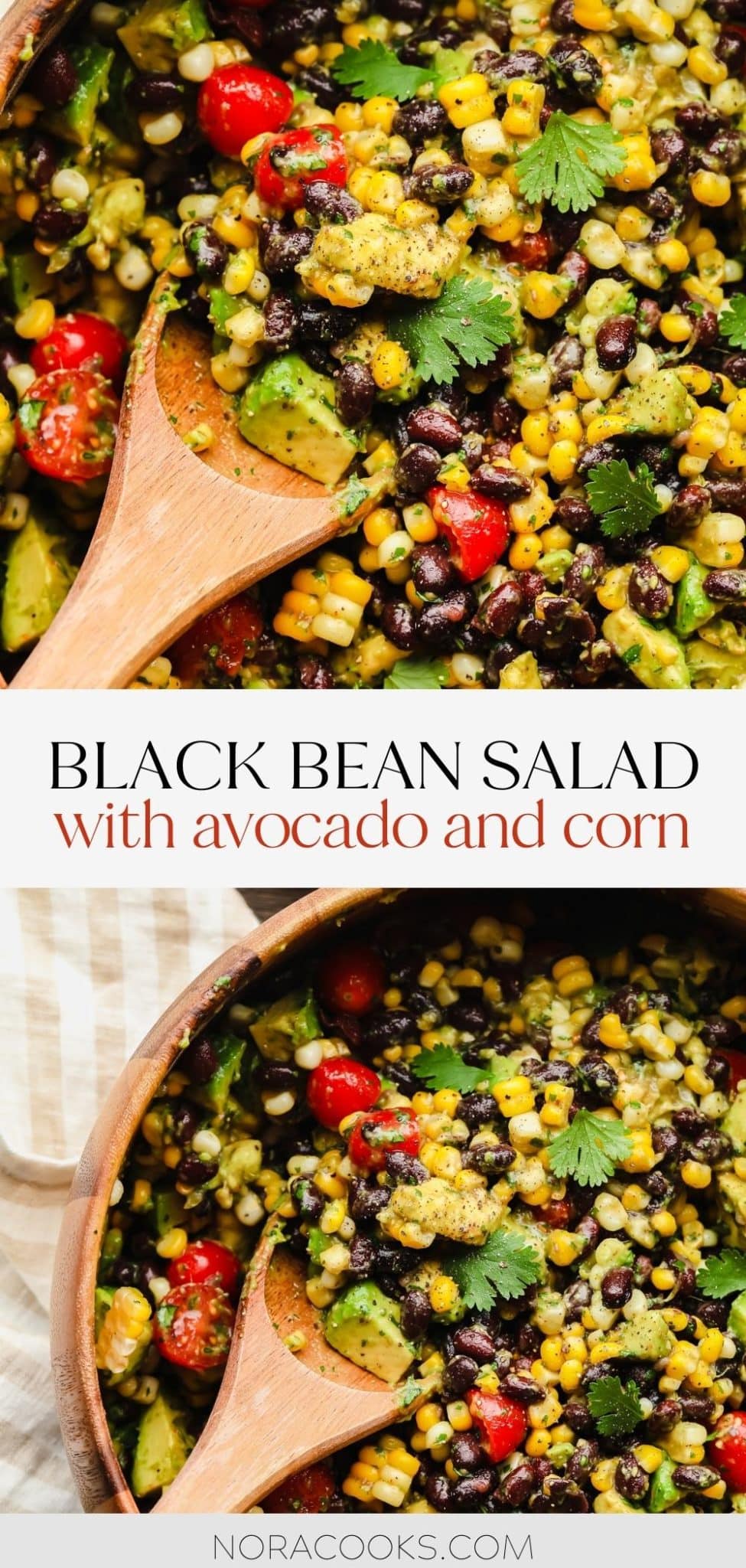 Black Bean Salad with Avocado - Nora Cooks