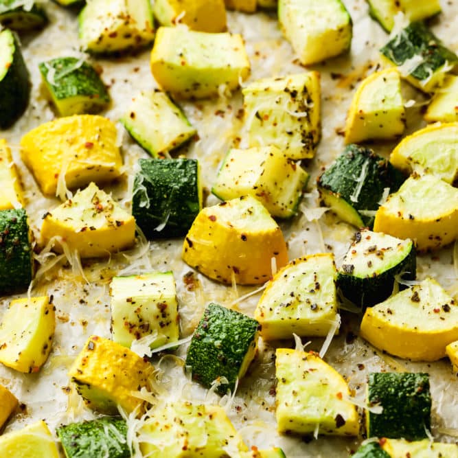 Roasted Squash and Zucchini - Nora Cooks