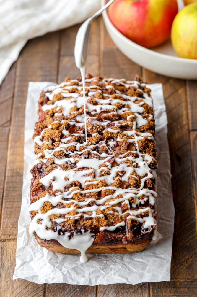 Apple Fritter Bread - Nora Cooks