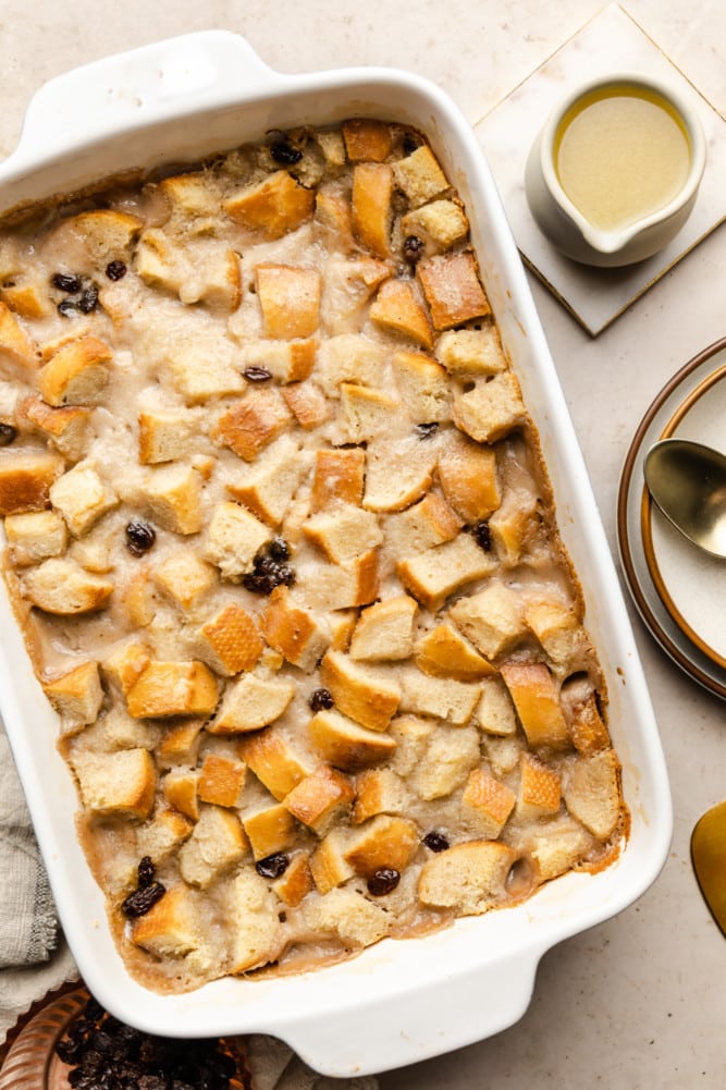 Vegan Bread Pudding - Nora Cooks