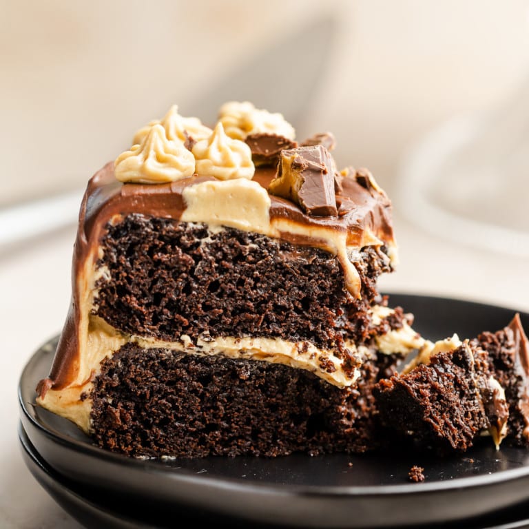 Chocolate Peanut Butter Cake - Nora Cooks