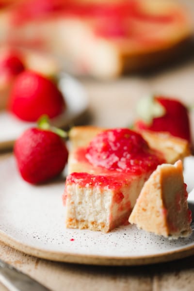 Baked Cashew Cheesecake - Nora Cooks