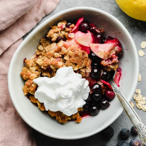 Apple and Blueberry Crumble - Nora Cooks